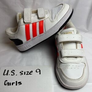 Adidas Kids Sneakers in White and Red
